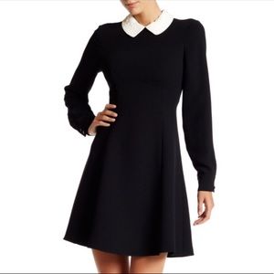 Kate Spade Black Mini Dress with White Collar